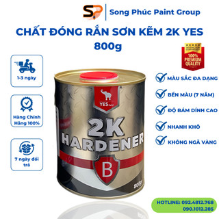Chất Đóng Rắn Pha Sơn Trong Suốt 2K LOẠI TỐT 800Gr 