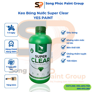 Keo Bóng Nước Chống Thấm Super Clear Chuyên Dùng Cho Gỗ, Đá, Nhựa,...  ( Dòng Keo Chống Thấm Tạo Độ Bóng Cao )