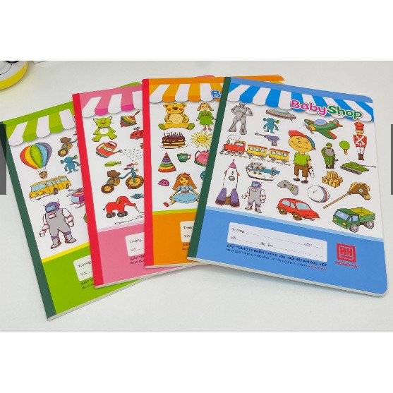 Vở ổ ly Hồng Hà 4 ô ly 5 ô ly cho học sinh tiểu học chính hãng nhà sách Tiền phong