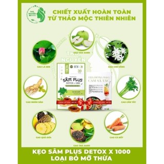 Kẹo Giảm Câm Sâm PLUS detox 1000