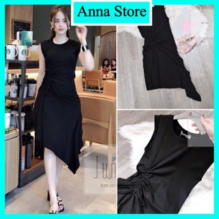 đầm maxi đũi rút eo tôn dáng tiểu thư , sang chảnh quý phái chất đũi mềm mịn M378