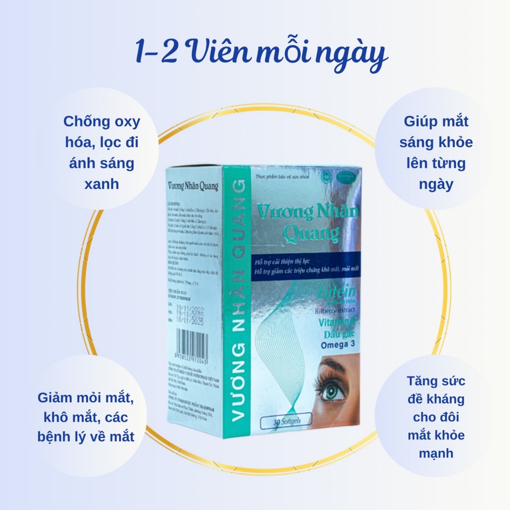 Viên Uống Bổ Mắt Tăng Cường Thị Lực Vương Nhãn Quang Chăm Sóc Mắt Hỗ Trợ Cải Thiện Thị Lực Japa Kids