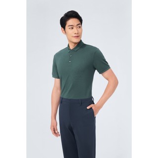 Áo thun nam Polo Cotton kháng khuẩn bền màu thương hiệu Determinant - màu GREEN 