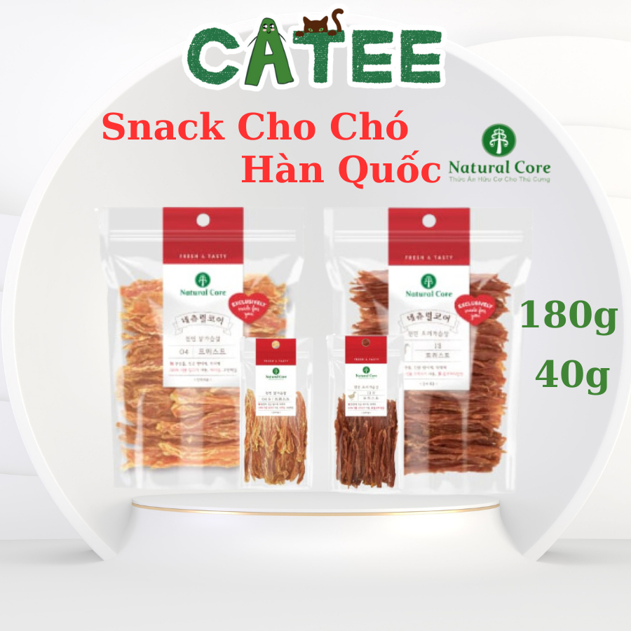 Snack Sấy Cho Chó Natural Core Vị Thịt Gà, Vịt