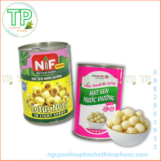 Hạt sen đóng lon bùi mềm thơm ngon - Hạt Sen Nif - Hạt Sen Đại Việt