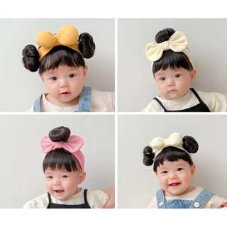  Băng đô tóc giả cho bé turban tóc giả cho bé tóc mái giả cho bé phụ kiện tóc cho bé 