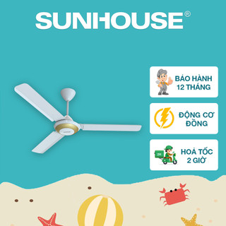 Quạt trần sunhouse shd7656 - bảo hành 12 tháng
