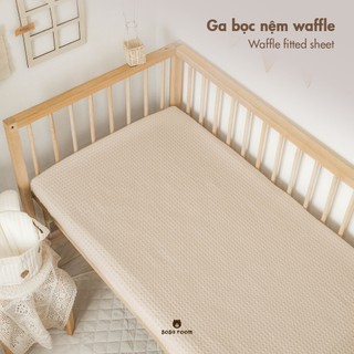 Ga bọc nệm cho bé, vải waffle siêu thông thoáng, tông màu pastel