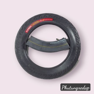 Vỏ ruột, săm lốp xe điện 16*3.0 kenda