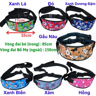 ĐAI AN TOÀN ĐI XE MÁY CHO BÉ , ĐAI HOẠT HÌNH CHỐNG THẤM , AN TOÀN