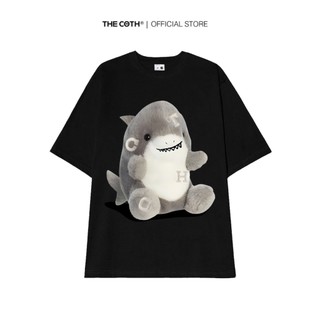 Áo thun Unisex Baby Sark Xám form rộng cổ tròn, chất Cotton thoáng mát U0314 - The Coth