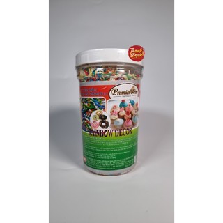 Cốm cầu vồng rainbow nhiều màu decor hủ 500gr