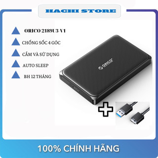 HDD Box 2.5 ORICO 2189U3-V1 hỗ trợ ssd và hdd 2.5" – Hàng Chính Hãng