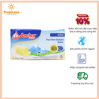 Bơ mặn lát Anchor - Gói 200gr