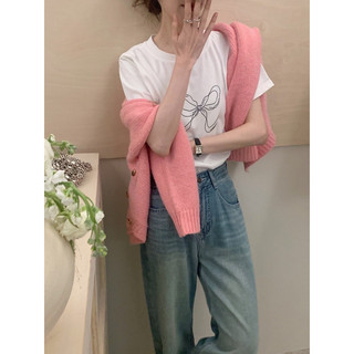 @LIANSTORE - Áo thun nơ QC (7080) basic dễ mix