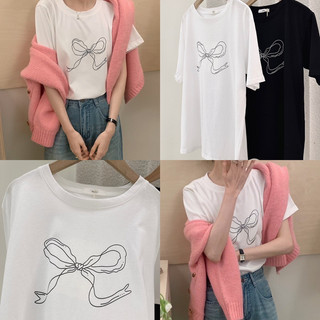 @lianstore - áo thun nơ qc basic dễ mix