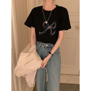 @LIANSTORE - Áo thun nơ QC (7080) basic dễ mix