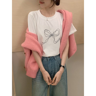@LIANSTORE - Áo thun nơ QC (7080) basic dễ mix