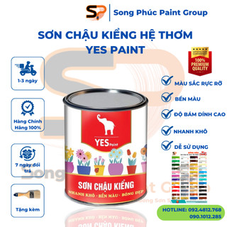 Sơn Chậu Kiểng Màu Đỏ Chu Chậu ( Nhanh Khô, Bóng Đẹp, Bền Màu) Hệ Thơm 800gr