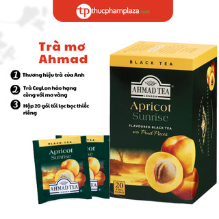 Trà AHMAD vị Mơ hộp 40g 20 túi lọc có bao thiếc