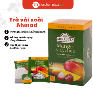Trà hoa quả vị vải xoài hiệu Ahmad hộp 40g 20 túi lọc