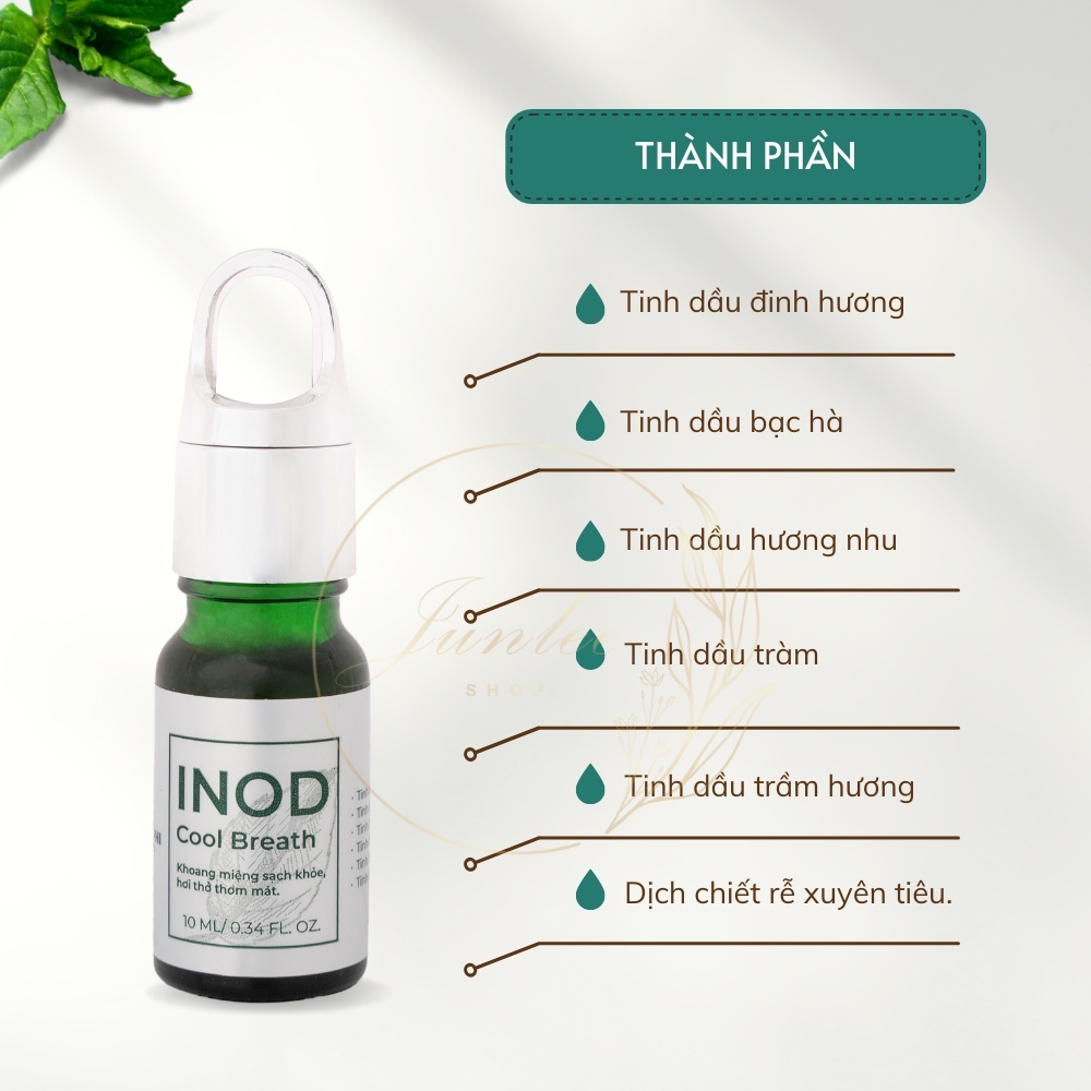 Tinh Dầu Hôi Miệng Inod Cool Breath Huyền Phi - Serum Inod Huyền Phi Hết Sạch Hôi Miệng Ngừa Sâu Răng Nhiệt Miệng Ê Buốt
