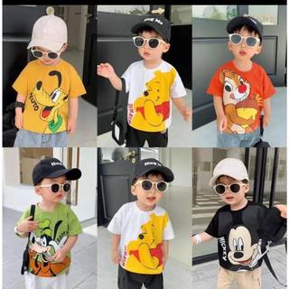 ÁO CỘC TAY IN HÌNH CON VẬT CHO BÉ TRAI QUỲNH ANH SHOP