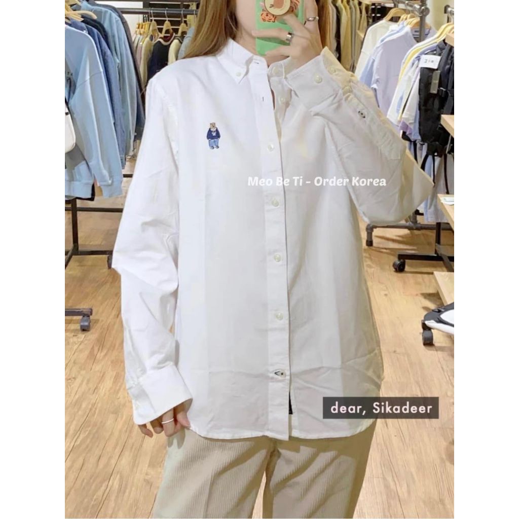 Áo sơmi trơn form Loose Fit không túi