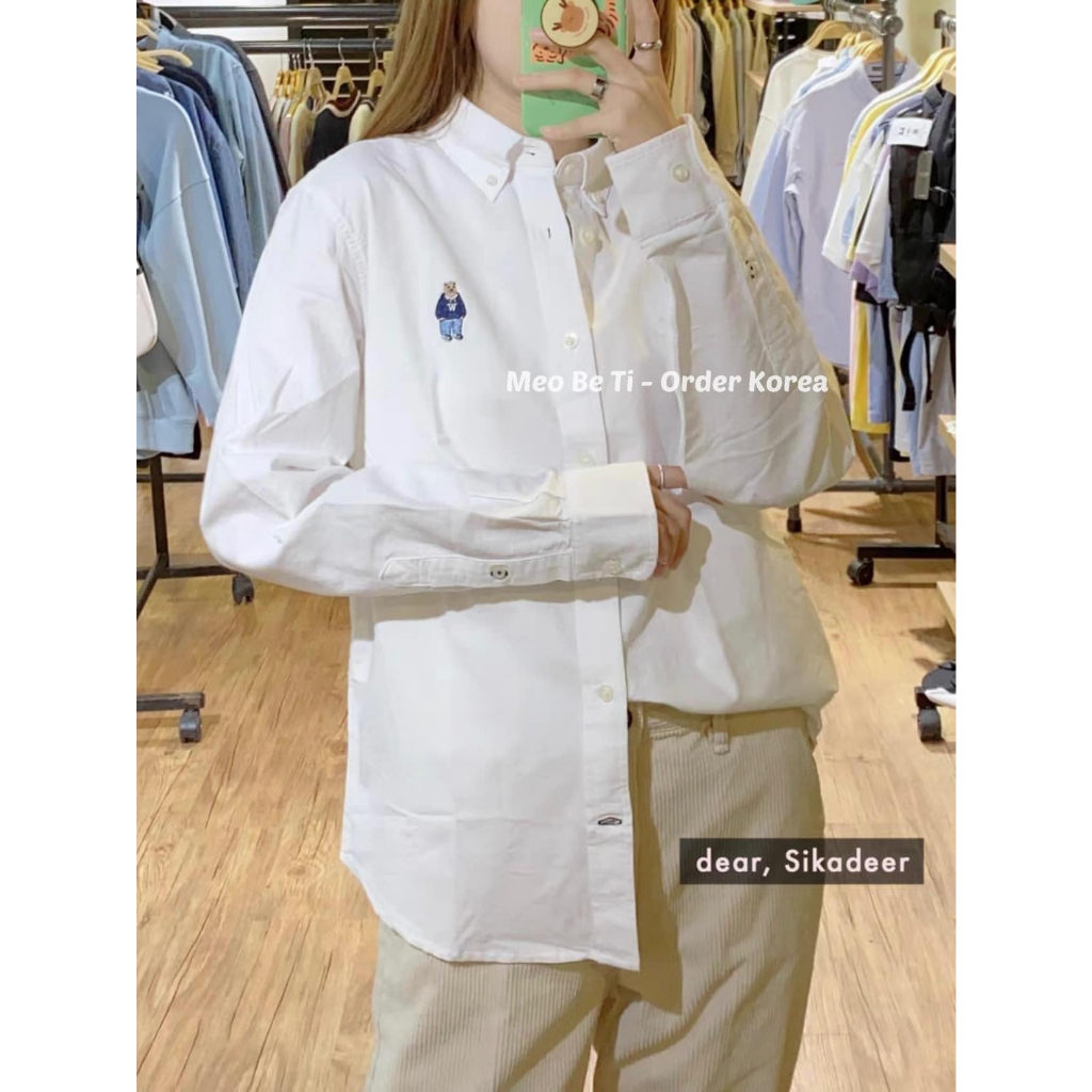 Áo sơmi trơn form Loose Fit không túi