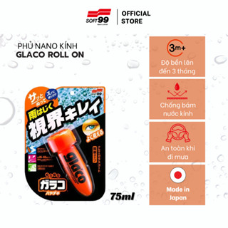  Phủ nano kính chống bám nước trên kính ô tô Soft99 Glaco Roll On Instant Dry G-97 75ml 