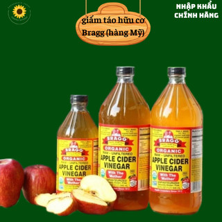 Giấm táo hữu cơ bragg 946ml %473ml hàng mỹ