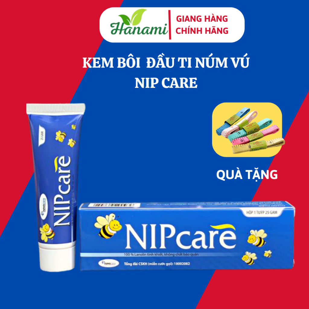 Kem nứt núm vú Nipcare dưỡng ẩm liền đầu ti, môi 15g làm mềm da, dùng được cho khô môi, nứt gót chân