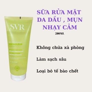 Sữa Rửa Mặt Cho Da Dầu Mụn SVR Sebiaclear Gel Moussant 200ML