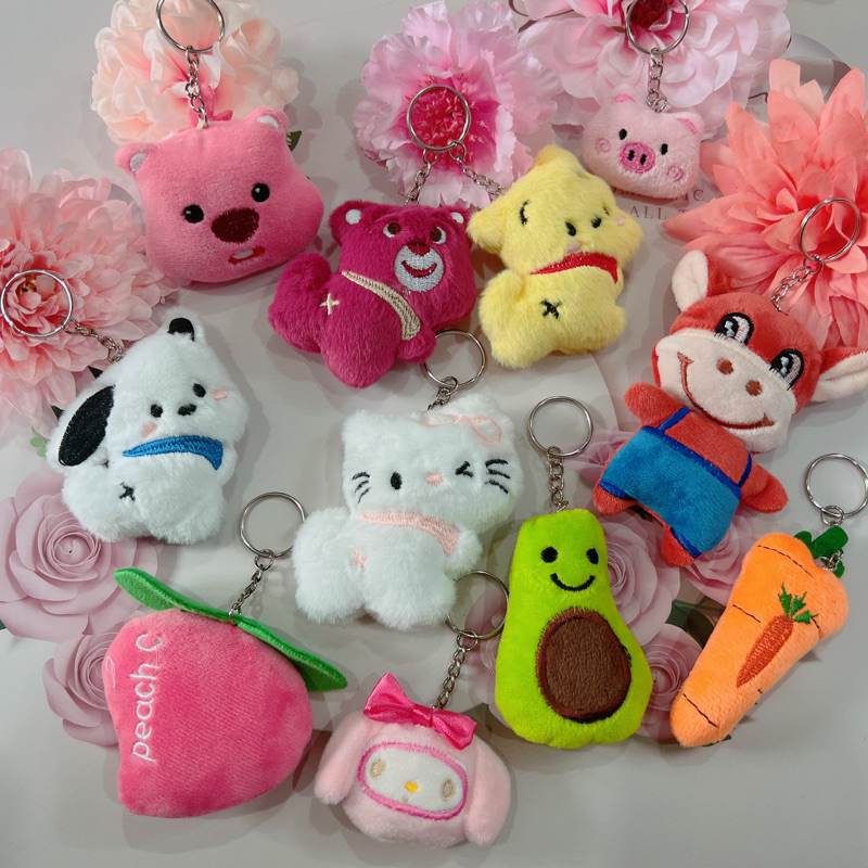 Móc khoá gấu bông mini handmade