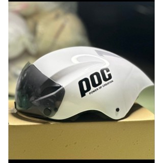 Nón POC đuôi nhọn ( Nón trơn độ tem poc )