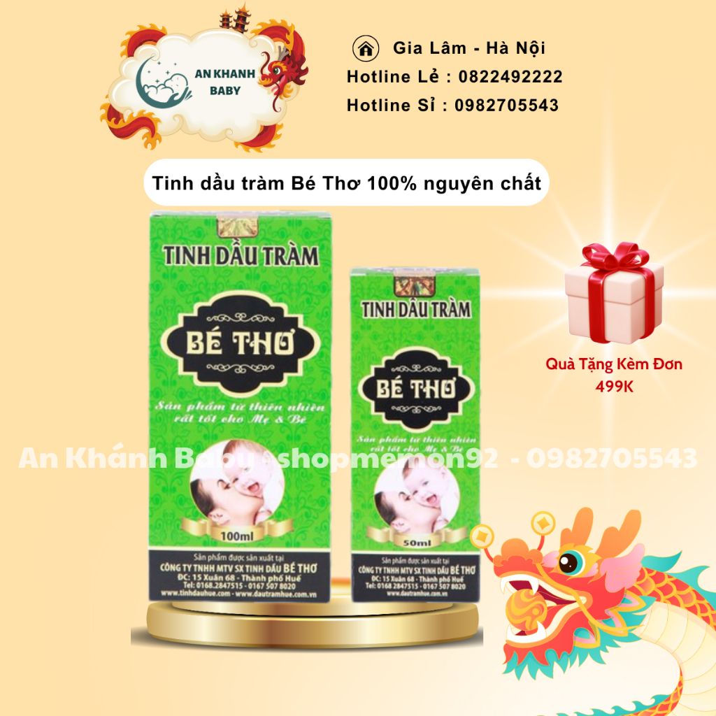 Tinh dầu tràm Bé Thơ 100% nguyên chất