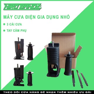 Máy cưa lọng - bộ chuyển đổi máy khoan thành máy cưa lọng tặng kèm lưỡi cưa,3 lưỡi dao có thể thay thế