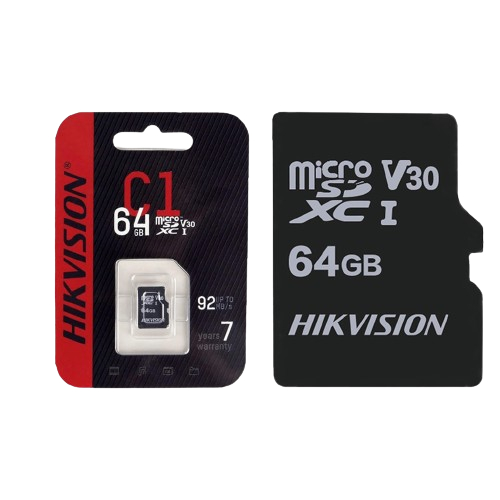 Thẻ Nhớ Hikvision 64GB microSDHC Class 10 and UHS-I / HS-TF – C1/64G (không adapter)
