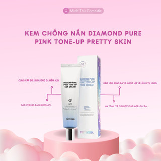 Kem Chống Nắng Kim Cương Phổ Rộng Pretty Skin Diamond Pure Pink Tone-Up Sun Cream  dung tích 50ml