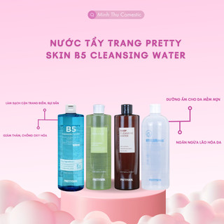 Nước tẩy trang B5 Prettyskin rau má Hyaluronic Galactomyces Cleansing Water Pretty skin 500ml