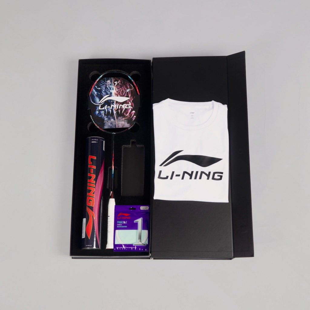 Combo Vợt cầu lông Li-Ning Thunder Axforce 90 Tiger MAX (4u)