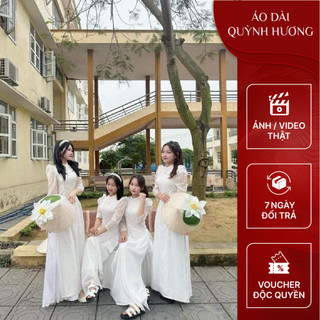 Áo dài trắng kỉ yếu mẫu mới dành cho học sinh sinh viên by Quỳnh Hương