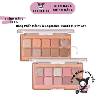 Bảng Phấn Mắt 10 ô Gogotales Mèo Kitty KUROMI Ngọt Ngào SWEET MISTY CAT Sweet Misty (GT643)