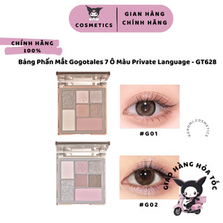  Bảng Phấn Mắt Gogotales 7 ô Private Language (GT628) Makeup Nhẹ Nhàng Dành cho người tập makeup TRANG ĐIỂM