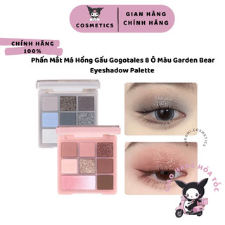  Bảng Phấn Mắt Má Hồng Gấu Gogotales 8 ô màu Garden Bear Eyeshadow Palette Heartbeat Star Yarn Eyeshadow Nhũ Chảy