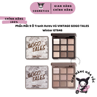 [Hàng Mới Về] Bảng Phấn Mắt 9 Ô Tranh Hươu Vỏ VINTAGE GOGO TALES Winter GT646 Kuromi.cosmetics