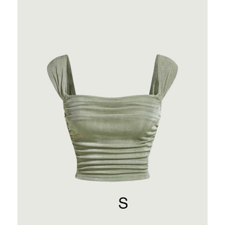 Áo ba lỗ thun nhún eo croptop Qc