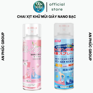 Xịt Khử Mùi Giày Dép NaNo Bạc, Xịt Khử Mùi Hôi Chân Nano