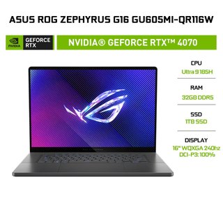 Laptop ASUS ROG Zephyrus G16 GU605MI-QR116W Intel Core Ultra 9 185H | 32GB | 1TB | GeForce RTX™ 4070 8GB