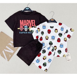 SET 2 BỘ MARVEL HERO TRẮNG ĐEN -A167